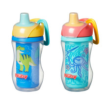 Nuby Insulated Sipper Cup - Toddler Beaker with Removeable Valve | Spill-Proof |