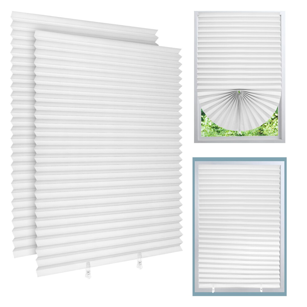 Invalidism 2 Pack Temporary Blackout Blinds, 180 * 90Cm Stick On Curtains Blackout Blinds N