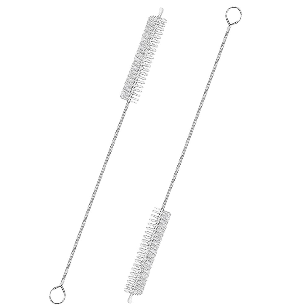 Cidyaust 304 Stainless Steel Nylon Bristles Straw Cleaner Brush