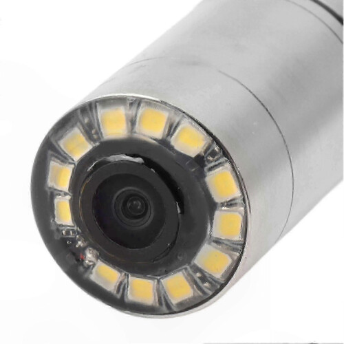 23mm Waterproof Camera Head with 12 LED Lights for Pipe Inspection 2