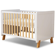 MEICI BABY Alex -3-in-1 Wooden Baby Cot Bed,Baby Crib,Convertible Baby Bed,3 Adj