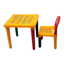 HH Home Hut Table and Chair Set Childs ABC Play Alphabet Childrens Plastic Kids