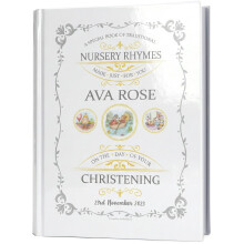 Personalised Christening Gift, A Book of Traditional Nursery Rhymes - A Forever Keepsake - Especially Made for A Child's Christening Day
