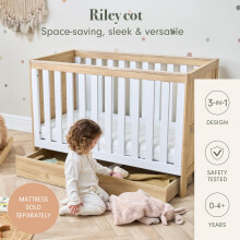 Tutti Bambini Riley 3-in-1 Baby Cot Bed with Drawer 120 x 60 cm, (0-4 Years) - 3