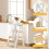 Foldable Wooden Step Stool for Kids Folding Learning Child Steps Stool 3