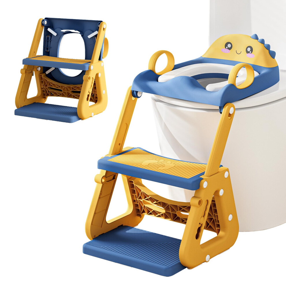 Momtend Potty Training Toilet Seat, Upgrade 2 In 1 Toddler Toilet Seat And Step Stool Sp