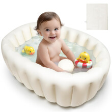 Inflatable Baby Bath Tub - Foldable, Collapsible Travel Bathtub for Toddlers and