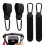Buggy Clips - 4 Pcs PU Leather Adjustable Pram Hooks for Bags, Pram Clips with A 1