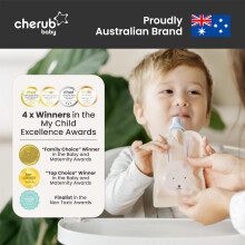 Cherub Baby Reusable Yogurt Pouches 5 Pack 150ml Leakproof Freezer Saf