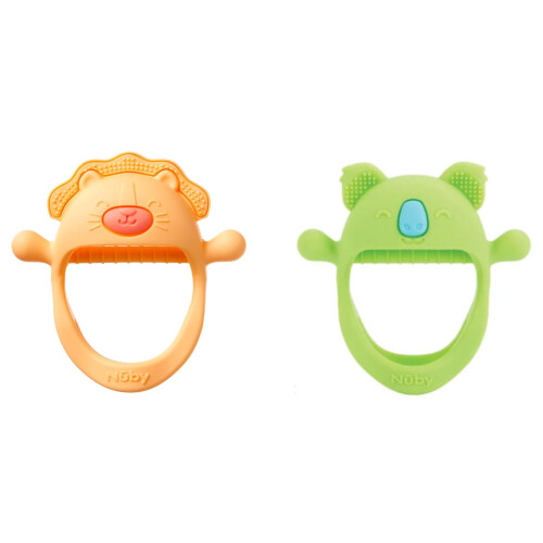 Nuby Nuby Silicone Mini Wrist Teethers | Easy Grip | BPA-Free | Suitable from 3 Month