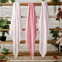 Bloomsbury Mill Baby Swaddle Blanket Soft 100 Organic Cotton Swaddle