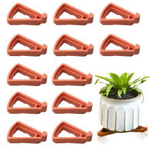 Guoxintech 12 Pcs Invisible Flower and Garden Pot Lifters, Triangle Feet Plant S