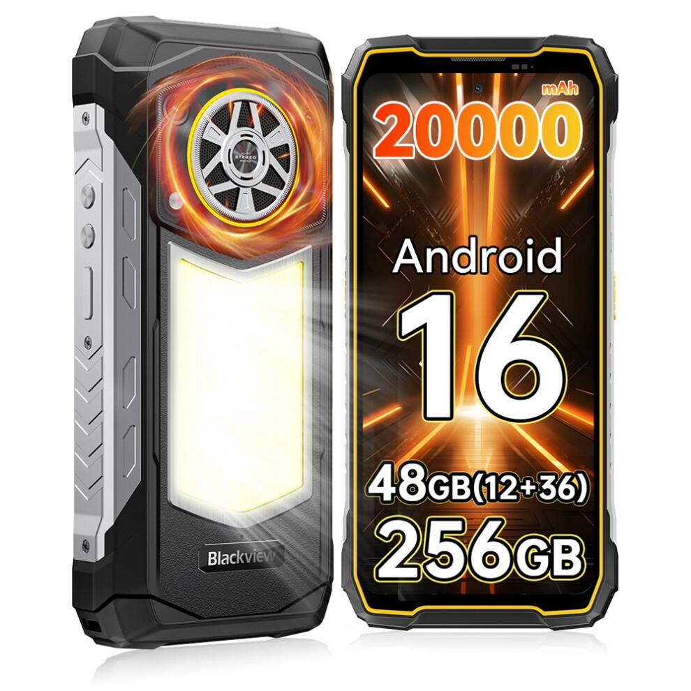 Photos - Mobile Phone Blackview   ROCK 5 Rugged Smartphone,48GB(12+36) 256GB,6.78'' Inch,20000mAh (12GB 256GB, Orange)