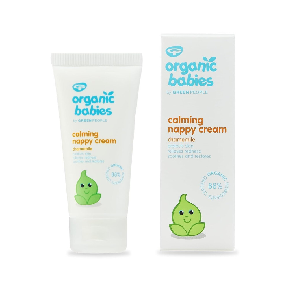 Green People Organic Babies Calming Nappy Cream 50Ml | Natural & Organic Zinc Ox