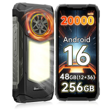 (12GB 256GB, Black) Blackview ROCK 5 Rugged Smartphone,48GB(12+36) 256GB,6.78'' Inch,20000mAh