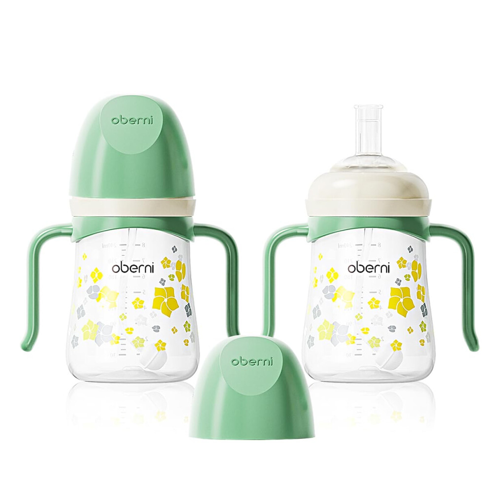 Oberni No Spill Sippy Cup, Weighted Straw Trainer Cup, Toddler Drinks Water Bott