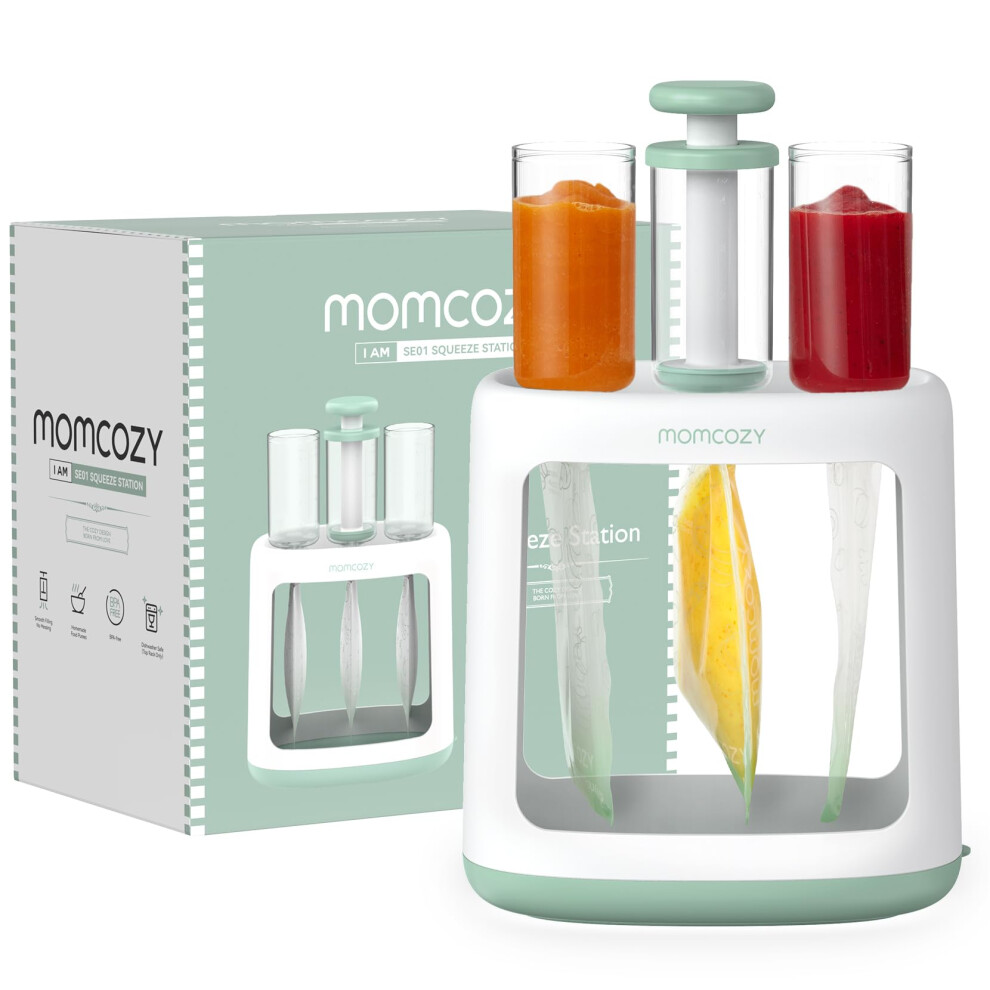 Momcozy Squeeze Station For Homemade Baby Food,Pouch Filling Station For Puree F