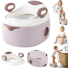 3-in-1 Potty Training Seat, Toddler Potty Chair & Step Stool, Pink