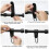 Buggy Clips - 4 Pcs PU Leather Adjustable Pram Hooks for Bags, Pram Clips with A 4