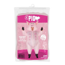 Aufblasbares Schweinchen-Kostüm – ORIGINAL CUP – Tiere – Rosa – Polyester – Erwachsene