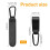 Buggy Clips - 4 Pcs PU Leather Adjustable Pram Hooks for Bags, Pram Clips with A 2