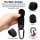 Buggy Clips - 4 Pcs PU Leather Adjustable Pram Hooks for Bags, Pram Clips with A 3