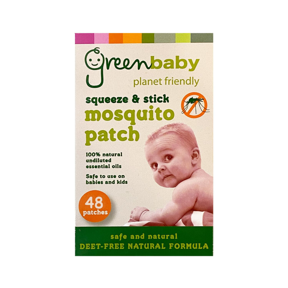 Vie Greenbaby Mosquito & Insect Protection Patches | Squeeze & Stick, Deet-Free