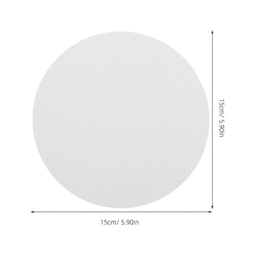 White Round Craft Paper for DIY Use 100Pcs Handmade Cardboard Sheets 1