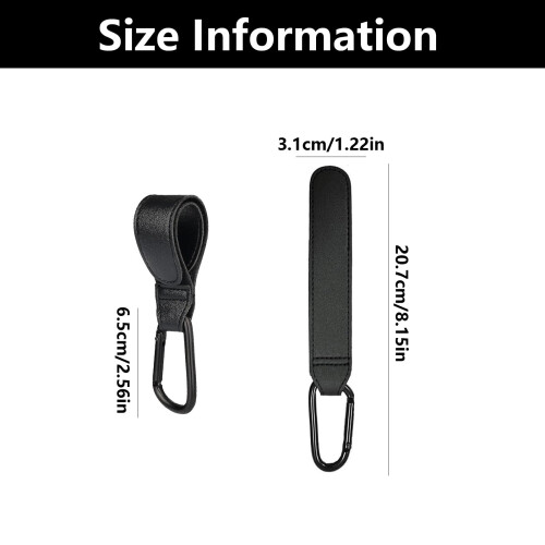 2 PCS Pram Clips for Buggy, Pram Hooks for Bags, Pram Bag Clips, Stroller Hooks, 1