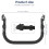 Bumper Bar for Stroller, Adjustable Angle Armrest Handlebar Crossbar, Stroller A 7
