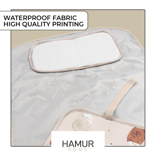 HAMUR HOME Premium Foldable Changing Mat Waterproof 40 x 70cm Reusable 1