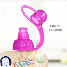 ChooMee SoftSip Food Pouch Tops  100 Silicone  2 CT Red Purple
