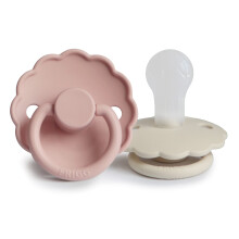 FRIGG Daisy Silicone Pacifier Pack of 2 | Silicone Soother Dummy | BPA-Free | Ma