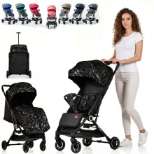 Lightweight Stroller, Baby Pushchair, Compact Travel Buggy, Up to 22kg, One Hand