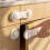 QWORK 12 Pack Cupboard Locks Safety Locks with Strong Adhesive for Cabinets, Dr 1