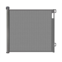 Retractable Baby Gate 150cm Wide x 86cm Tall, Extra Wide Mesh Stair Gate with One Hand Operation, Child & Pet Safety Gate for Stairs, Doorways and Ha
