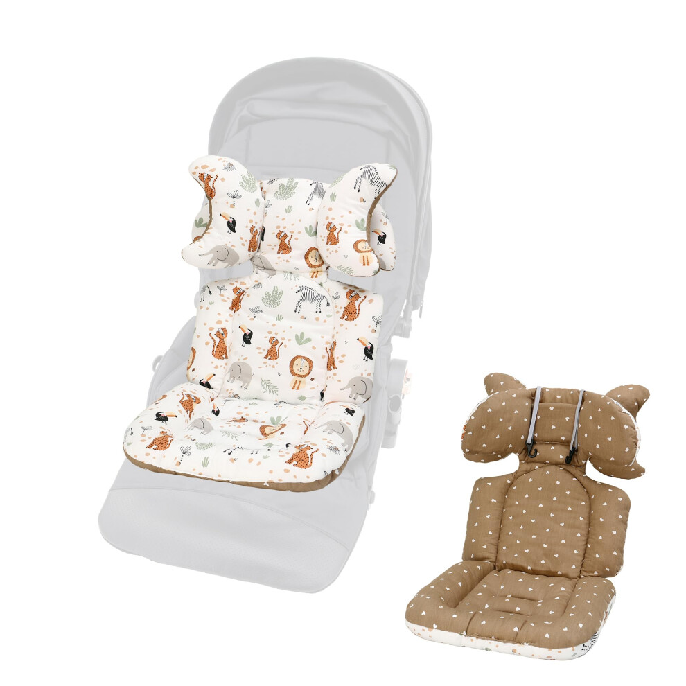 Lat Lee And Town Baby Pushchair Seat Liners,Removable Stroller Cushion Seat Liner,Universal 100%