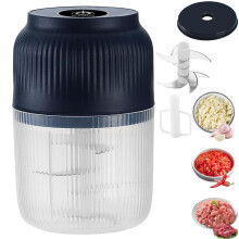 Household Electric Garlic Crusher and Chopper, 350ml Garlic Mincer Electric with