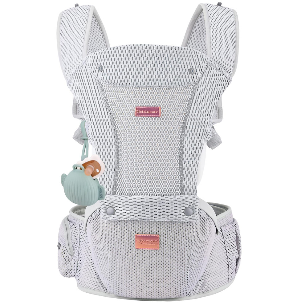 Bebamour Baby Carrier Newborn To Toddler Baby Carrier Hipseat 0-36Months With He
