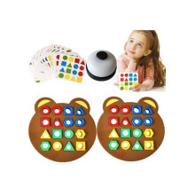 Bären-Formen-Zuordnungsspiel, Formen-Zuordnungsspiel, sensorisches Lernspielzeug mit Farben