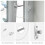 8 Pack Window Locks for UPVC Cable Window Opening Restrictors Child Sa 2
