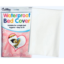 Waterproof Bed flat sheet Cover - Child's Single Bed 200cm X 100cm Mattress Prot