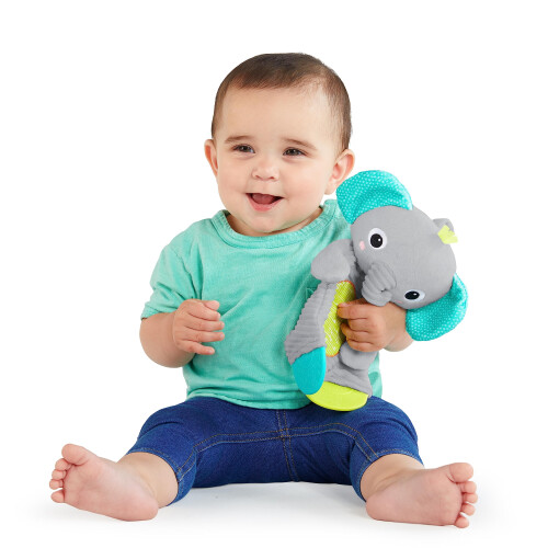 Bright Starts Bright Starts Snuggle & Teethe Plush Teether Toy - Elephant or Giraffe Assorted 1
