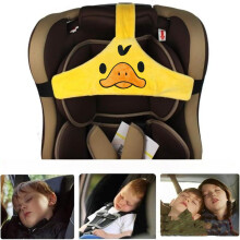 Baby Car Seat Head Support, Toddler Seat Sleeping Fixed Belt, Car Seat Neck Relief Head Strap for Toddler Child Children Kids Infant(Yellow)