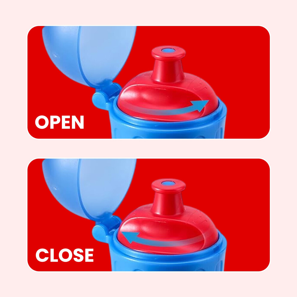 Stor Spiderman Kids Water Bottles - 370Ml Reusable & Bpa Free Toddler Drinks Bot