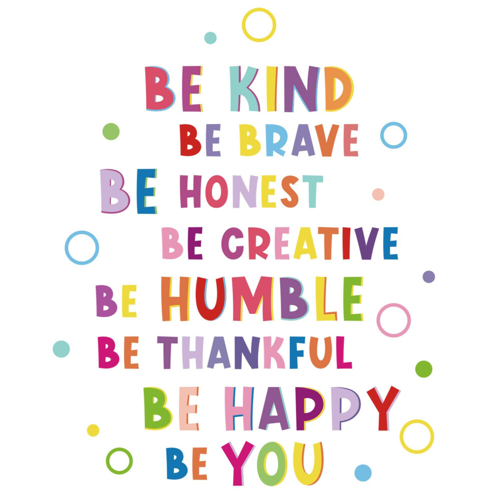 Mudder Colorful Inspirational Wall Decal Motivational Phrases Sticker Inspirational Let