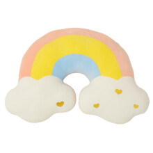 NatureMan Moon Rainbow Cloud Pillow Cushion, Soft Plush Cloud Shaped Pillow Stuf