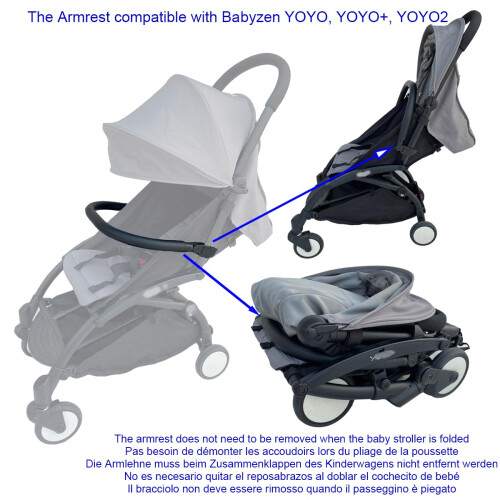 Brogtorl Baby Stroller Accessories Bumper Bar, Armrest, Handle, Crossbar Compati 2