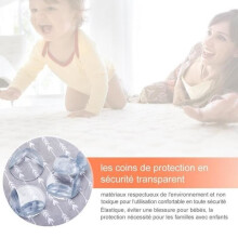 20-teiliger Tischkantenschutz, Eckenschutz, Babyschutz – Transparenter Eckenschutz