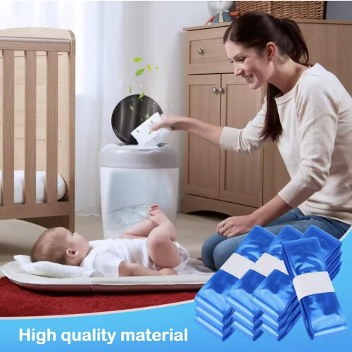 10PCS Nappy Bin Universal Diaper Pail Refill Bags, Compatible with Tommee Tippee 1